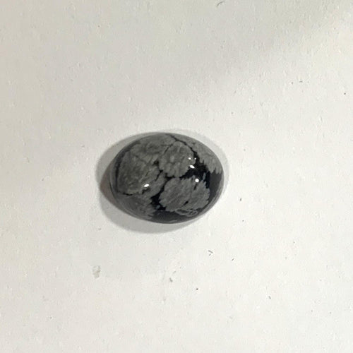 10 pièces de cabochon ovale en obsidienne Nevada (10 pièces) 10x8mm.
