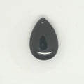 Pendentif goutte lisse en onyx 30x20mm.