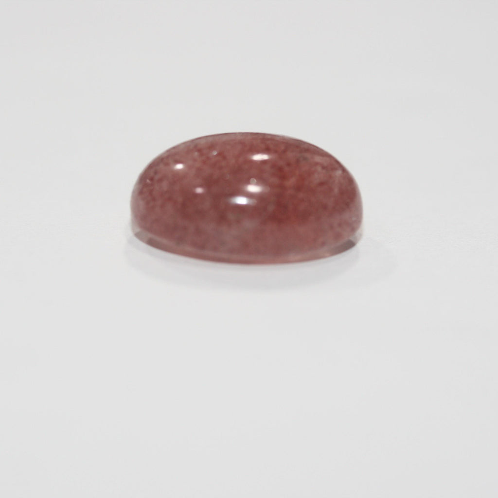 Top Quality Strawberry Quartz Oval Cabochon 20x15mm 21ct Natural Red Quartz - Designer Cabochon