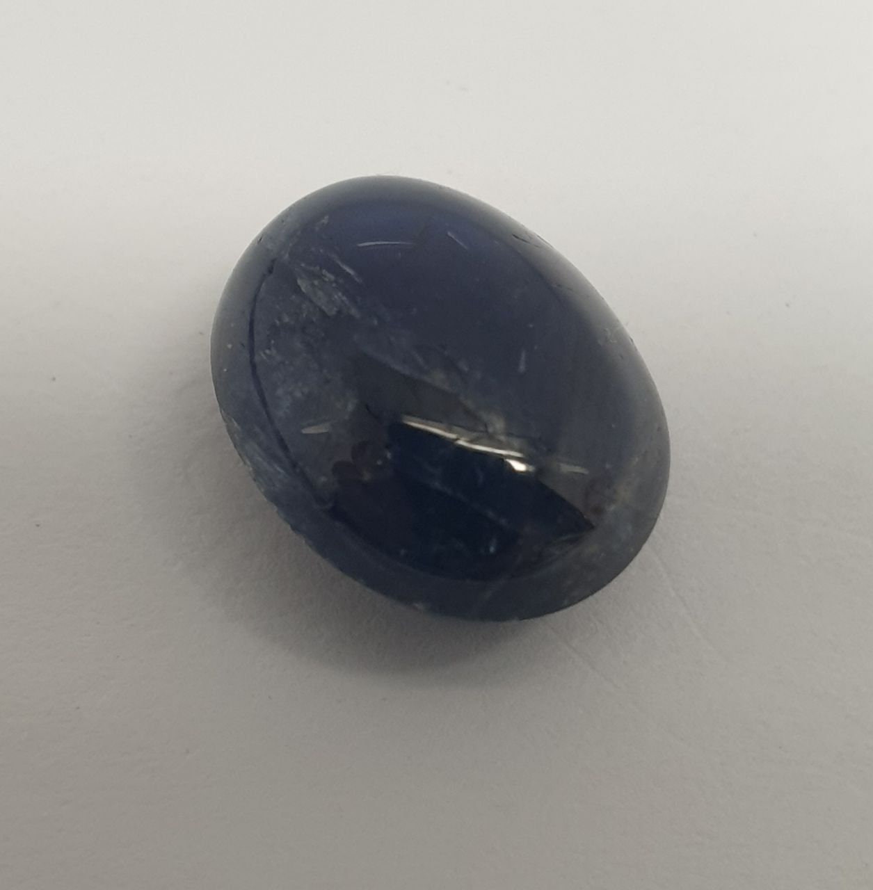 Dark Blue Sapphire Smooth Oval Cabochon 13x10.6mm. (10.8ct.)