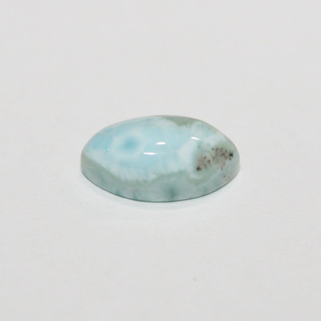Lote de 4 cabujones de larimar marquesa de 14 x 7 mm. (4 piezas).
