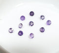 Amatista calibrada facetada redonda de 2 mm (10 unidades) - Piedras calibradas - Piedras naturales - Corte brillante