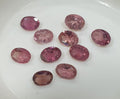 Lote de turmalina rosa facetada ovalada de 4 x 3 mm (10 unidades)