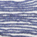 12" St Tanzanite Faceted Rondelle Beads 2.5x1.5mm.Aprox.-Strand 33cm