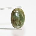 Green Sapphire Oval Cabochon 22x15.3mm. (24.3ct.) - Wholesale Gemstones- Natural Stones For Jewelry