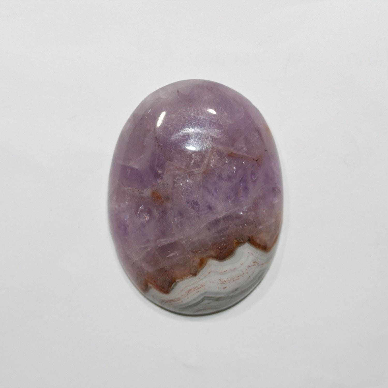 BIG 1 Pcs  Amethyst Oval Smooth Cabochon 40x30mm (1pcs.).