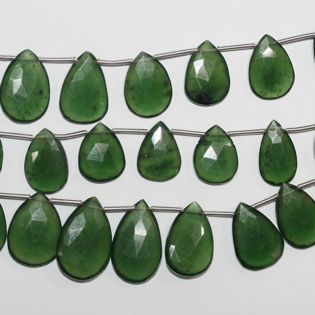 Perles en forme de goutte à facettes graduées St Serpentine 8" 20x13-24x15mm.Environ - Fil 20cm.