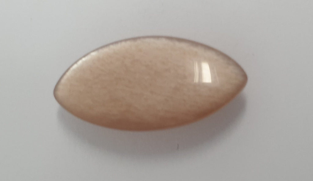BIG Peach  Moonstone Marquisse Cabochon 25.5x12.4mm. (16.57ct.) - Collector Stone Rare Stone  Supplier- Natural Gems