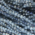 13" St  Iolite Smooth Round Beads 2-2.5mm -Strand 34cm