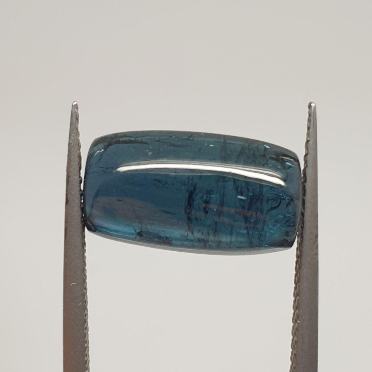 Indicolite Blue  Tourmaline Cushion  Cabochon 14.1x7.8mm.(5.67ct.).