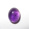Lote de 6 cabujones ovalados de amatista de 10 x 8 mm. (6 uds.)