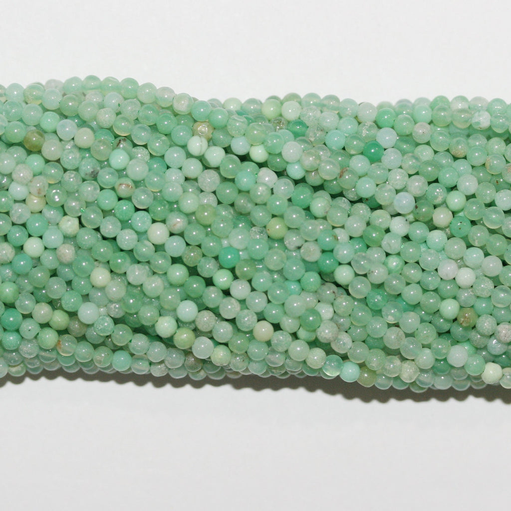 15" Sainte Chrysoprase Perles Rondes Lisses 2,5 mm.-Rig 39 cm.