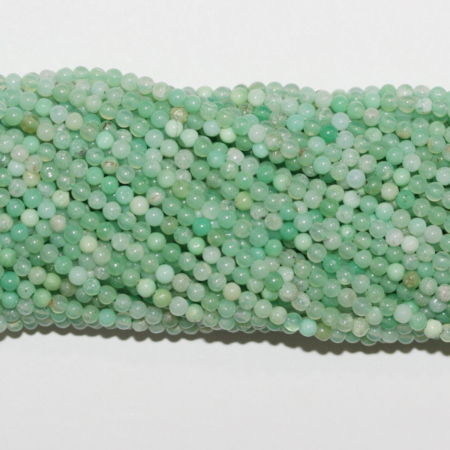 15" Sainte Chrysoprase Perles Rondes Lisses 2,5 mm.-Rig 39 cm.