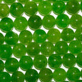 Perles rondes lisses en quartz vert St de 12 mm (16 pouces) - Fil de 40 cm (40 pouces)