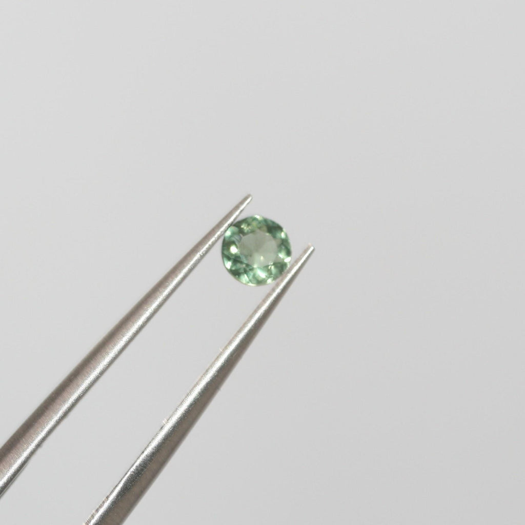 10 Pc Natural Apatite Faceted Round 4mm - Natural Untreated Stone- Rare Color Green Apatite