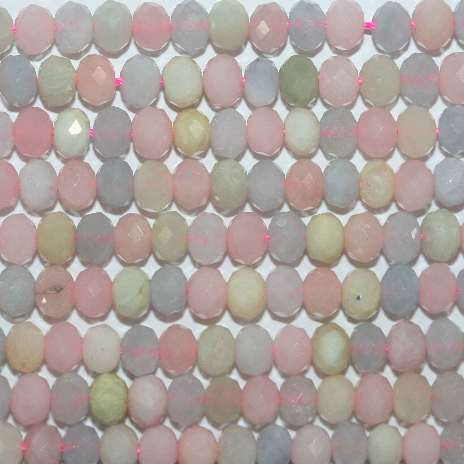 15" St Multi Béryl Facetté Rondelle Perles 6x4mm.-Rig 39cm.