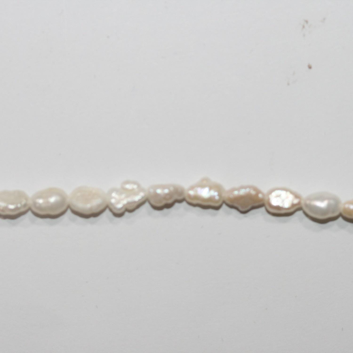 13" St Freshwater Baroque Pearl 4-5mm.-Strand 36cm  -Natural Pearls wholesale Prices