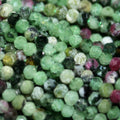 Perles rondes à facettes en zoïsite rubis St, 15 pouces, 2 mm, fil de 39 cm