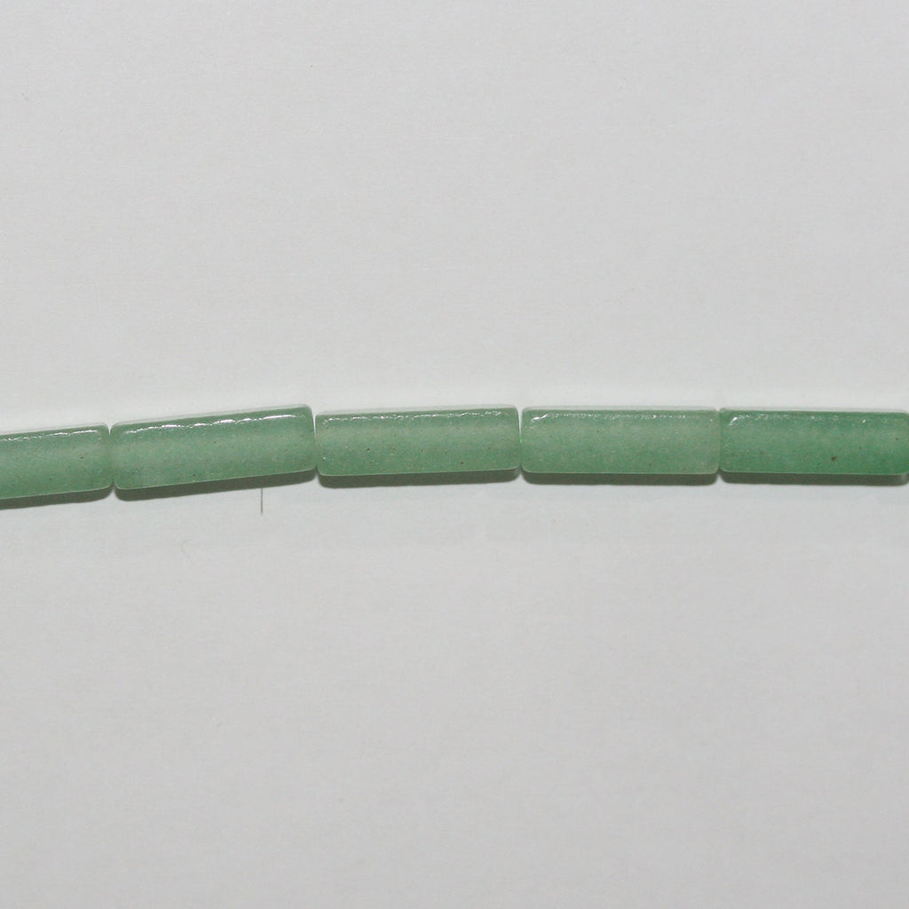 15" St Green Aventurine Smooth Prism Beads 13x4mm.- Strand 39cm.