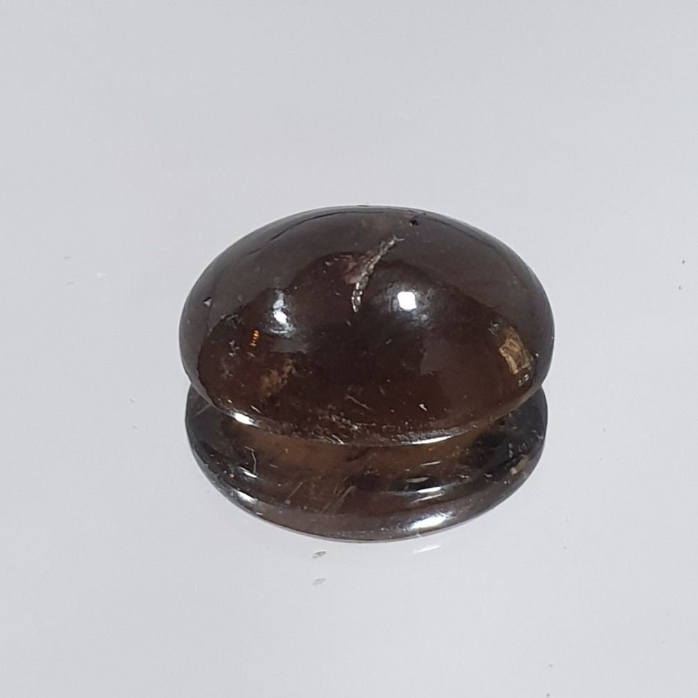Rare Natural Brown Petro  Tourmaline Oval Cabochon 13.2x10mm 6.6ct Rare Color- Collector Gem- Unusual Color