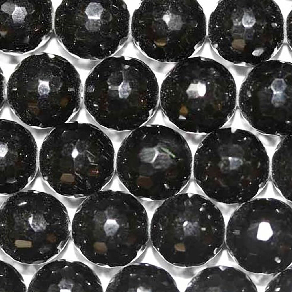 15" St Onyx Faceted Round Beads 6mm -Strand 39cm