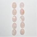 Morganite Smooth Oval Cabochon 8x6mm. (10 Pieces)