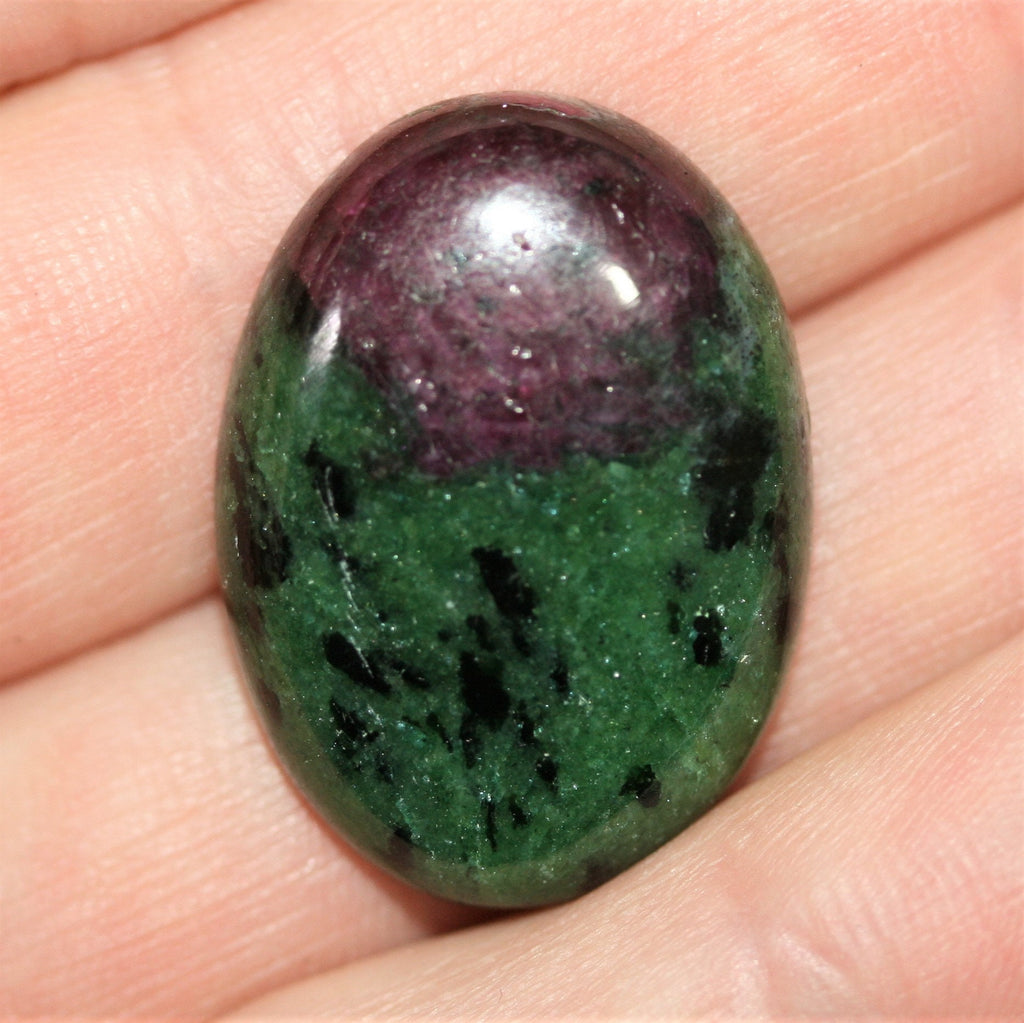 Ruby Zoisite Oval Cabochon 27x19.6mm.-(34.79ct) Natural Untreated Gemstone