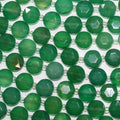 13" St Green Agate Faceted Coin Beads 10mm.-Strand 37cm