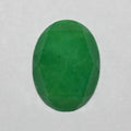 Lote de 4 cabujones ovalados facetados de jade verde de 20 x 15 mm (4 piezas)