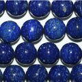 Cuentas redondas lisas de lapislázuli de 16" (10 mm) - Hilo de 40 cm