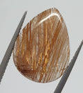 Top Quality Rutilated Quartz Smooth Drop Cabochon 18.8x14.5mm. (7.5ct.) - One of a Kind- Healing Properties-