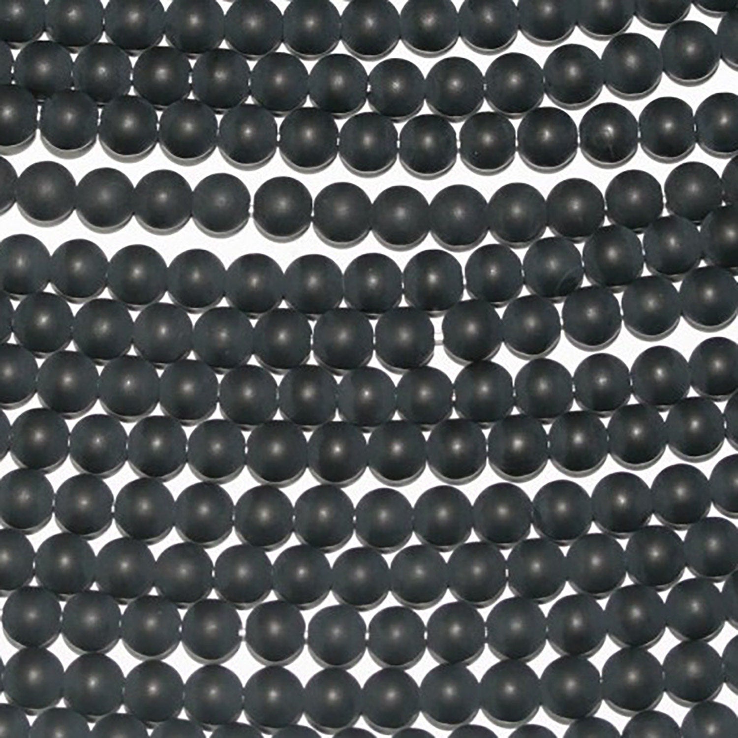 Perles rondes en onyx de 15 pouces, finition lisse mate, 10 mm, longueur 39 cm.