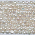 13" St Freshwater Baroque Pearl 8-9mm.Approx.-Strand 34cm  -Natural Pearls wholesale Prices