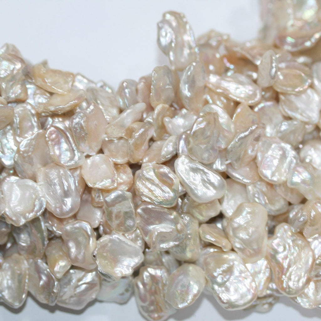 13" St FreshWater Keshi Pearl 18x13mm.Approx-Strand 36cm -Natural Pearls wholesale Prices