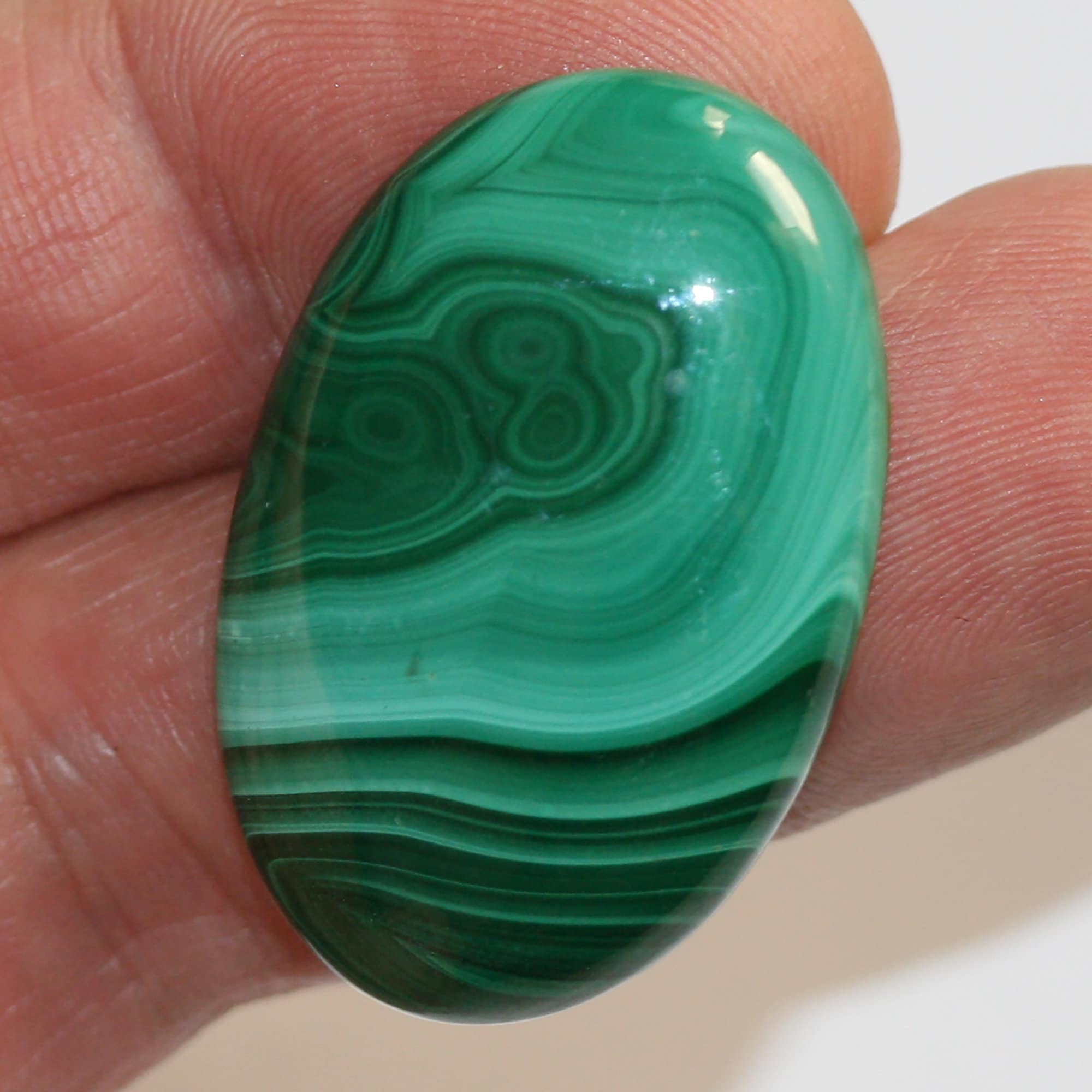 Malachite Oval Cabochon 38x24.5mm.(66ct)