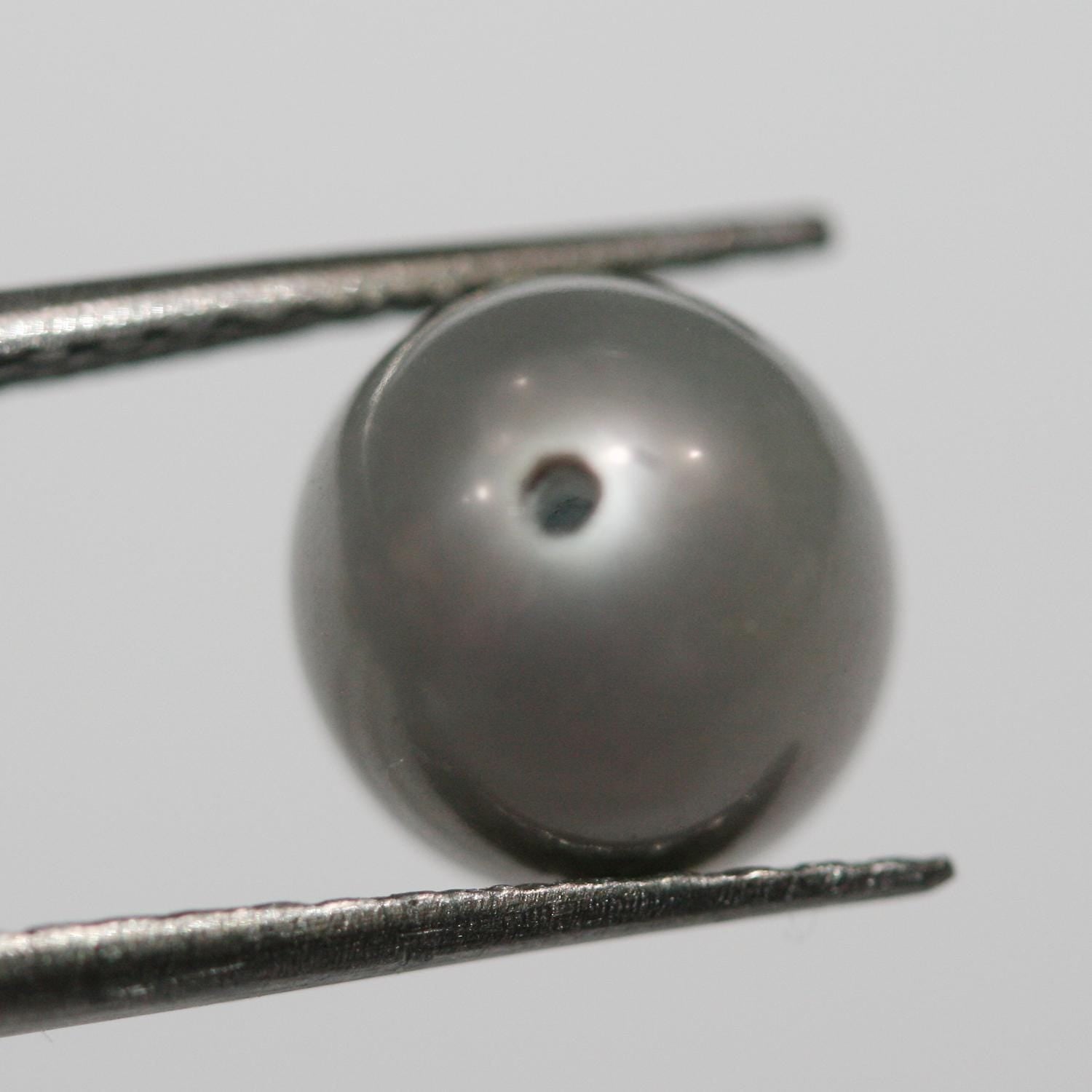 1 Pair Gray  Freshwater  Oval Top Luster Half Drilled Pearl  8-9mm.-Approx.  Oval Natural  Pearl-Price Per 1 Pair- Pearl Earring