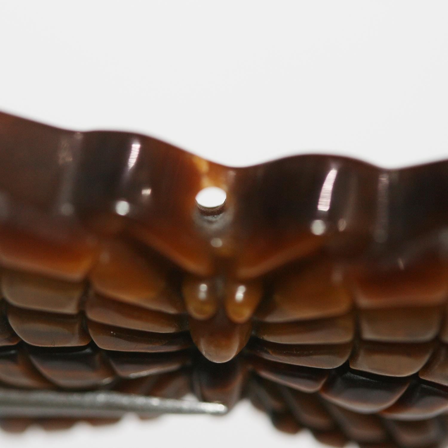 Colgante Mariposa Ojo de Tigre 26x40mm.