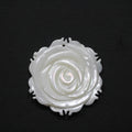 Pendentif fleur sculptée en nacre 30 mm - Réf. 14837