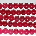 Perles rondes lisses en quartz fuchsia St, 6 mm, 40 cm (16 pouces) - Fil de 40 cm (40 pouces)