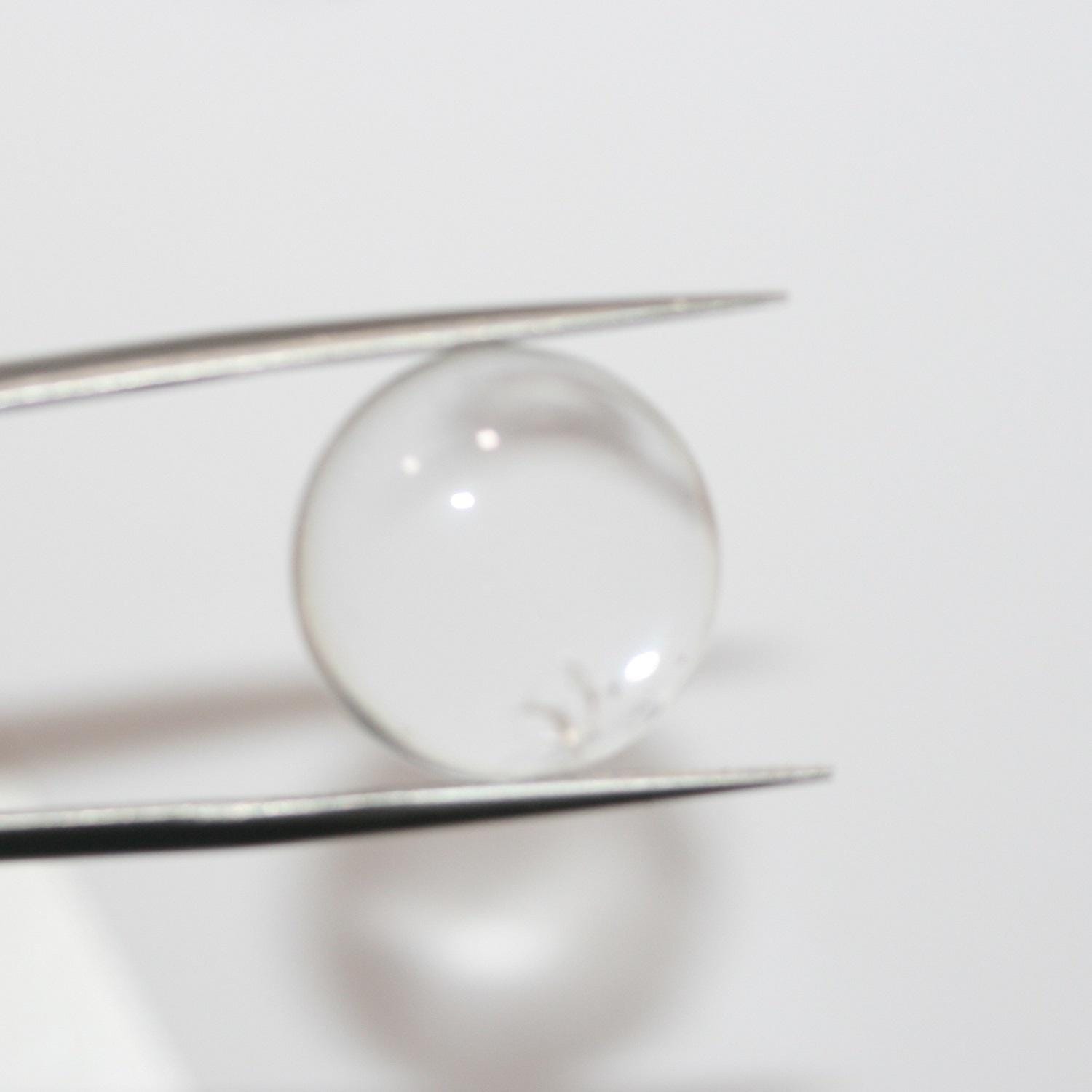 Rock Crystal Quartz Smooth Round Cabochon 16mm. (4 Pieces).