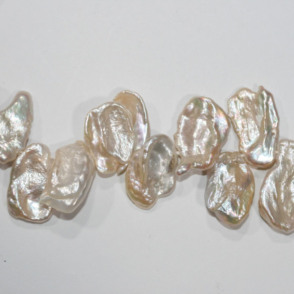 13" St FreshWater Keshi Pearl 18x13mm.Approx-Strand 36cm -Natural Pearls wholesale Prices