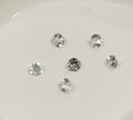Lote de 6 zafiros blancos facetados redondos de 2,3 mm. - Paquetes de piedras preciosas - Piedras sueltas al por mayor - Gemas naturales