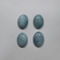 4 Pcs Blue Quartz Oval Cabochon 17x13mm
