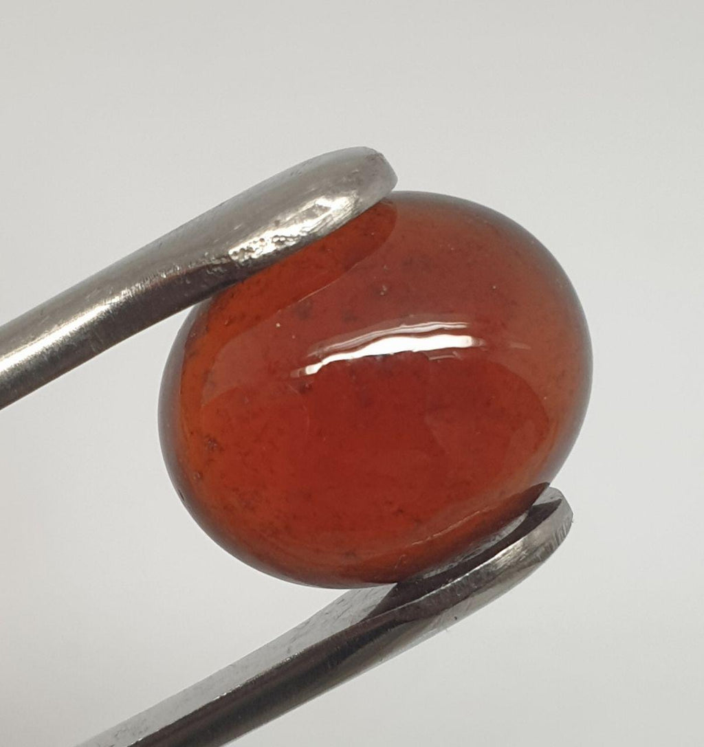 Hessonite Garnet Oval Cabochon 14.5X12.2mm 11.78 ct - Designer Cabochon- Healing Properties - Natural Untreated