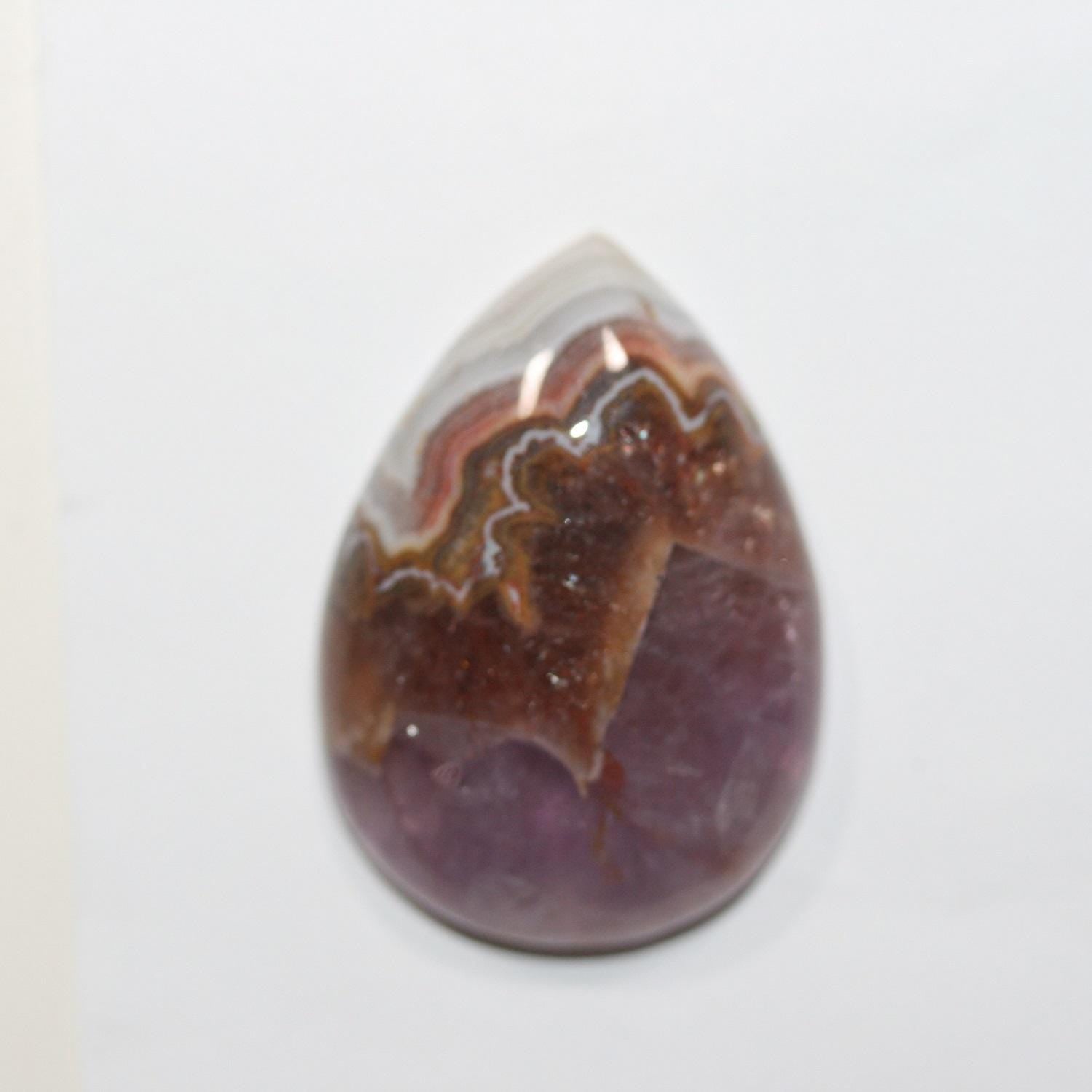 Amethyst Smooth Drop Cabochon 35X25mm. (1 Pieces).