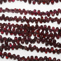 10" St Garnet Faceted Drop Beads 6x4mm. Approx.-Strand 22cm.-Item.14879