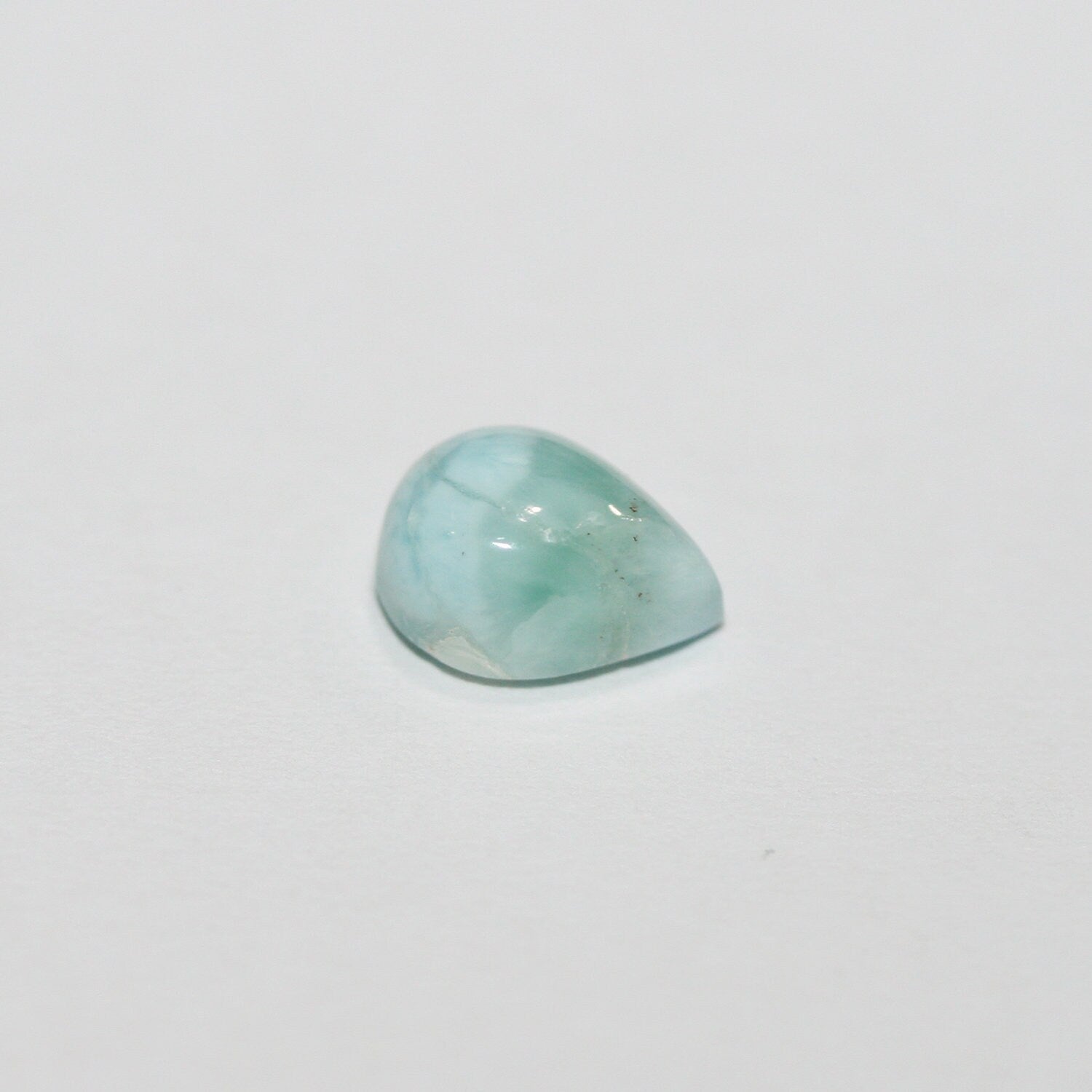 10Pcs Lot Larimar Drop Cabochon 9x6mm. (10 pcs.)