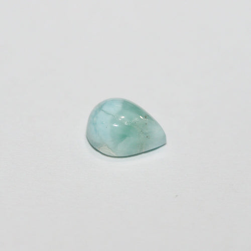 Lot de 10 cabochons en larimar en forme de goutte, 9 x 6 mm. (10 pièces)