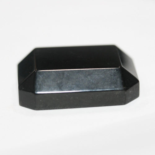 1 Pcs Onyx Rectangle Faceted Octagon  29x22mm. Approx. (1 pcs) Flat Back Without Cullet