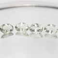 Lote de 4 piezas de prasiolita facetada ovalada de 14 x 10 mm (4 piezas) - Artículo 660LO